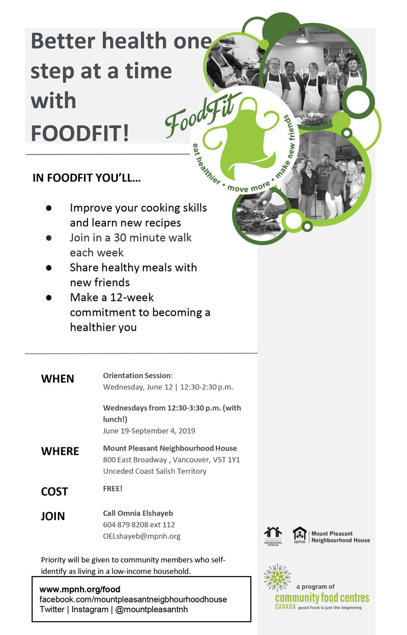 An image of the poster with event details, including black and white photos of people cooking together.